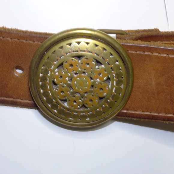The Orange Peel Vintage Belt Bronze Medallion Med main image 4